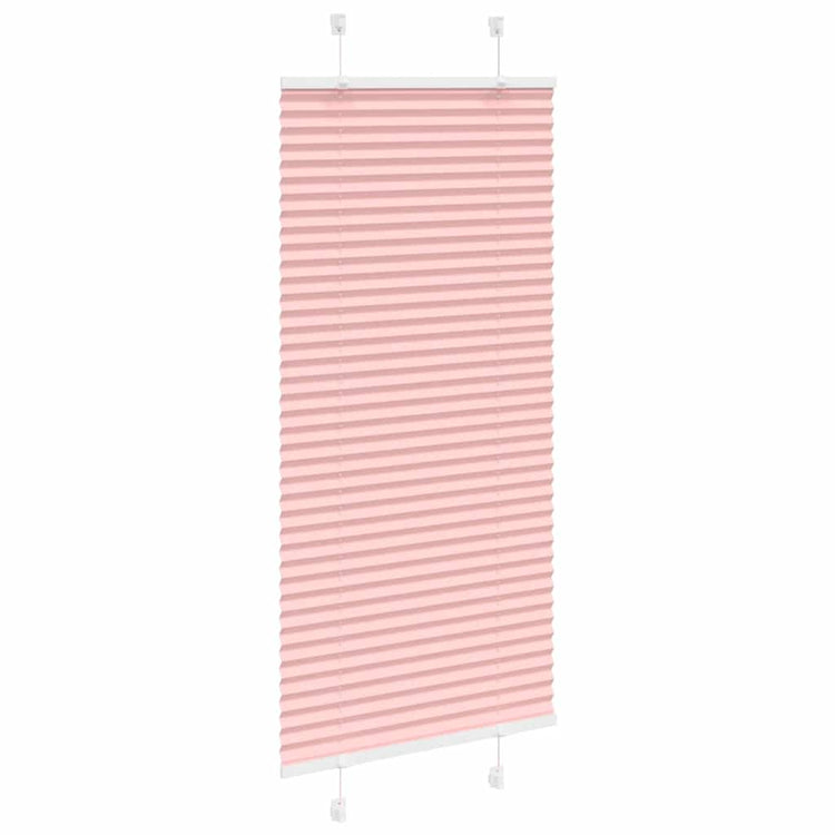 Vidaxl plissé rolgordijn 60x100 cm stofbreedte 59,4 cm polyester roze