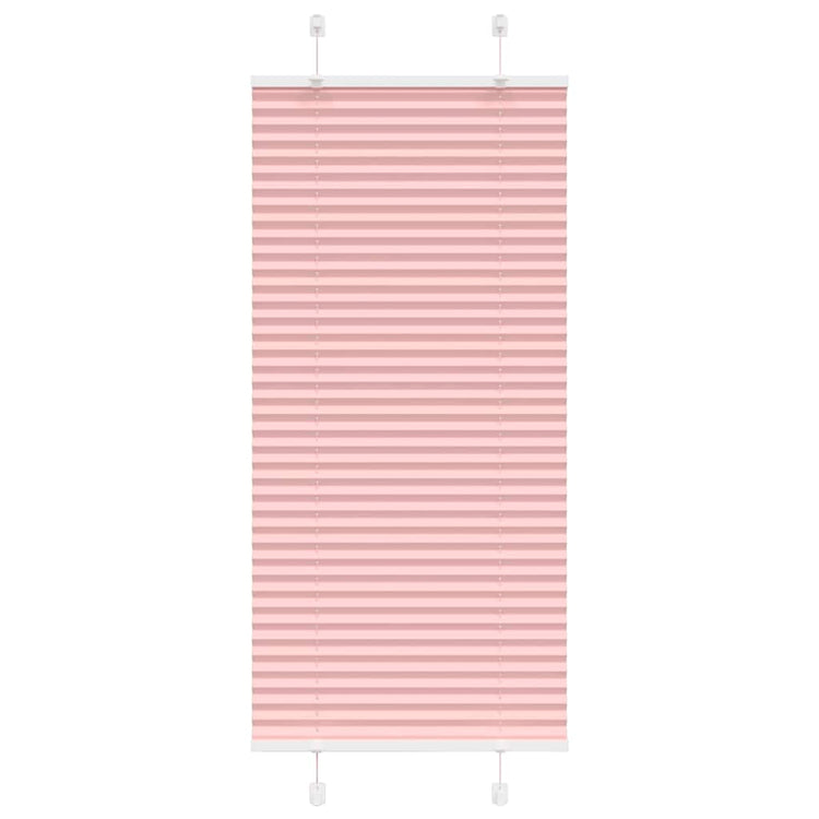 Vidaxl plissé rolgordijn 65x100 cm stofbreedte 64,4 cm polyester roze