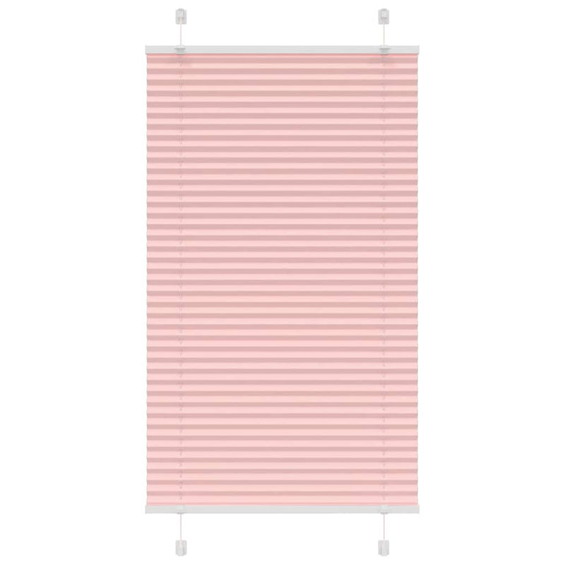 Vidaxl plissé rolgordijn 70x100 cm stofbreedte 69,4 cm polyester roze