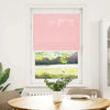 Vidaxl plissé rolgordijn 75x100 cm stofbreedte 74,4 cm polyester roze