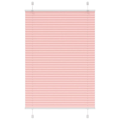 Vidaxl plissé rolgordijn 85x100 cm stofbreedte 84,4 cm polyester roze