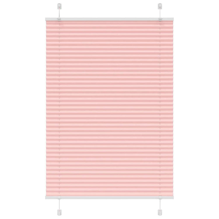 Vidaxl plissé rolgordijn 85x100 cm stofbreedte 84,4 cm polyester roze