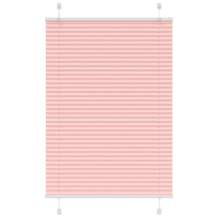 Vidaxl plissé rolgordijn 90x100 cm stofbreedte 89,4 cm polyester roze