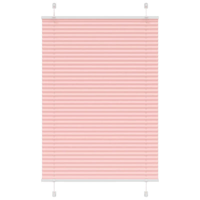 Vidaxl plissé rolgordijn 100x100 cm stofbreedte 99,4cm polyester roze