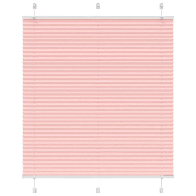 Vidaxl plissé rolgordijn 115x100cm stofbreedte 114,4cm polyester roze
