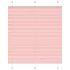 Vidaxl plissé rolgordijn 120x100cm stofbreedte 119,4cm polyester roze