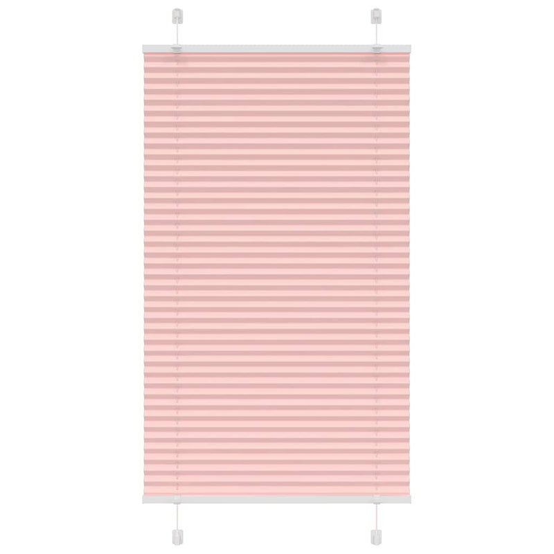 Vidaxl plissé rolgordijn 80x150 cm stofbreedte 79,4 cm polyester roze