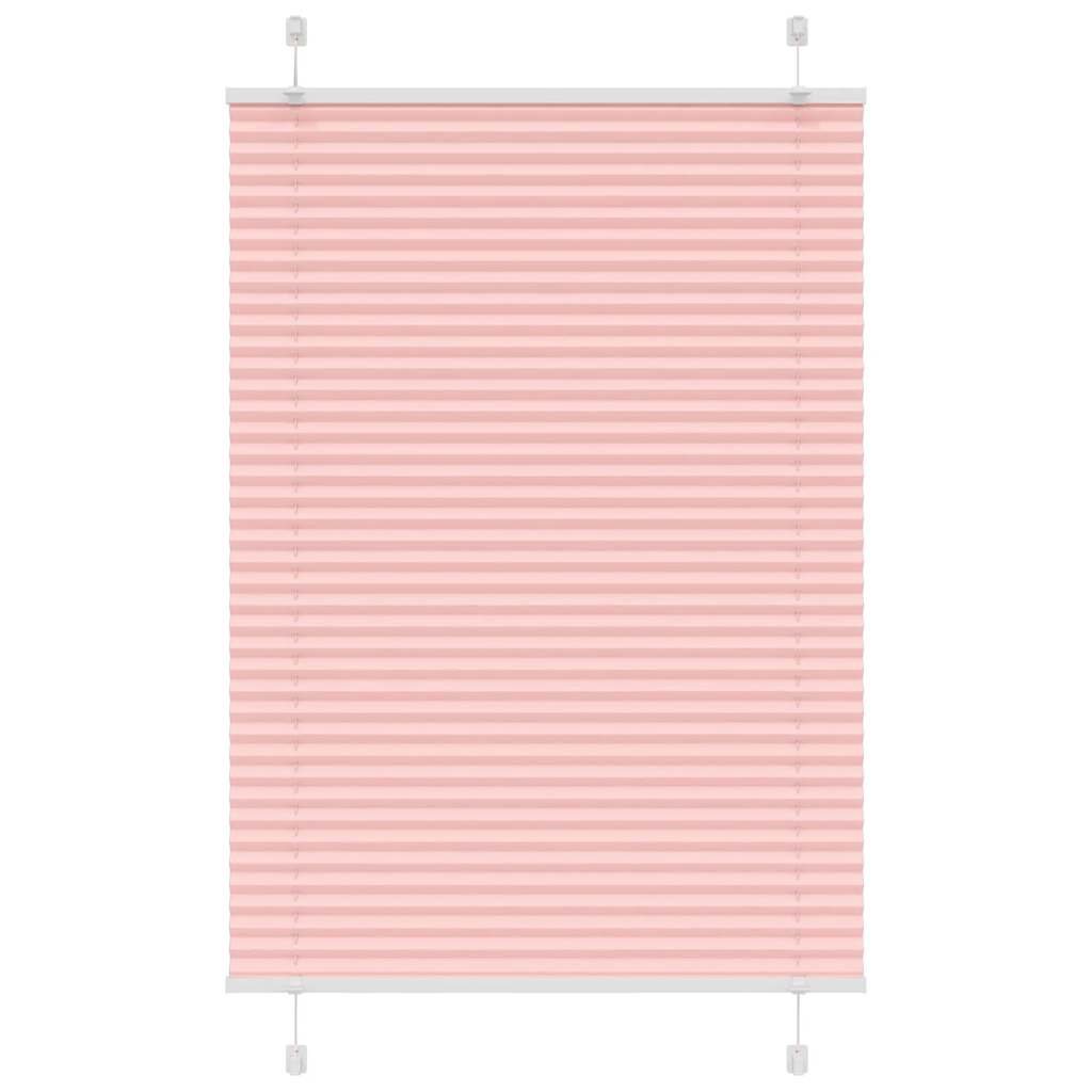 Vidaxl plissé rolgordijn 95x150 cm stofbreedte 94,4 cm polyester roze