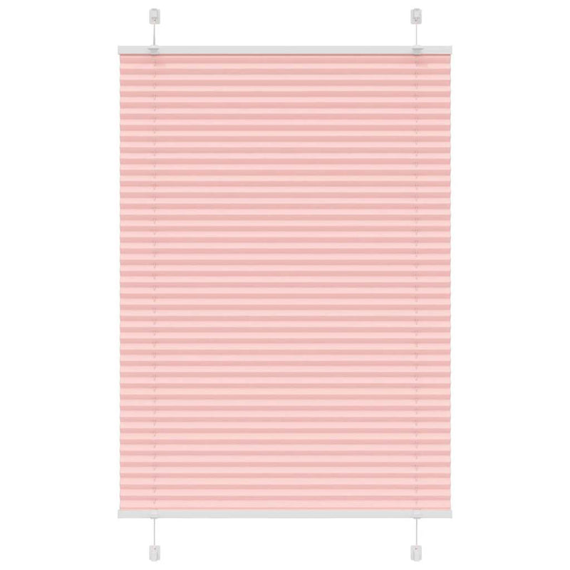 Vidaxl plissé rolgordijn 95x150 cm stofbreedte 94,4 cm polyester roze