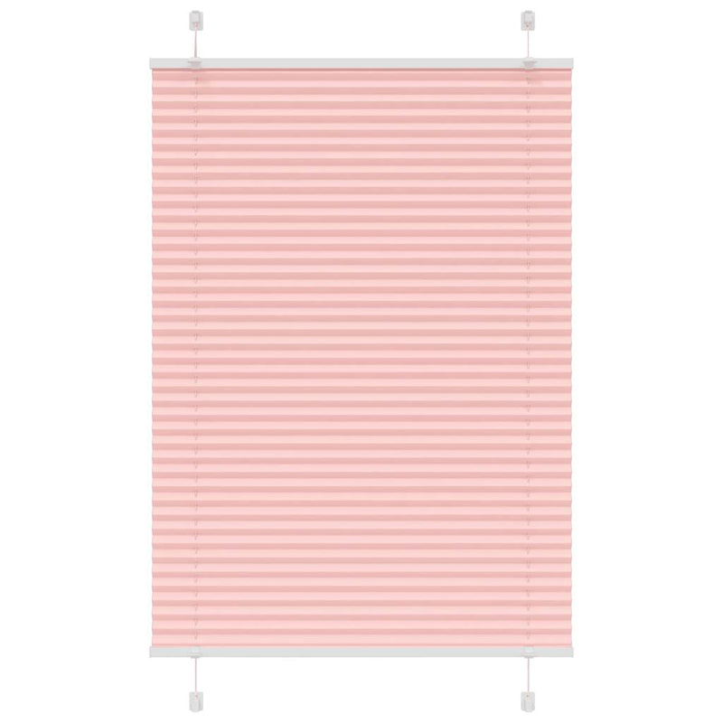 Vidaxl plissé rolgordijn 100x150 cm stofbreedte 99,4cm polyester roze