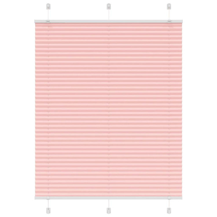 Vidaxl plissé rolgordijn 105x150cm stofbreedte 104,4cm polyester roze