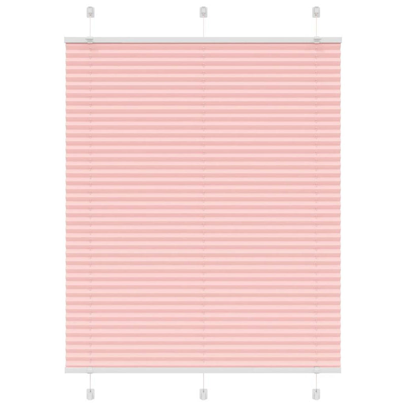 Vidaxl plissé rolgordijn 105x150cm stofbreedte 104,4cm polyester roze