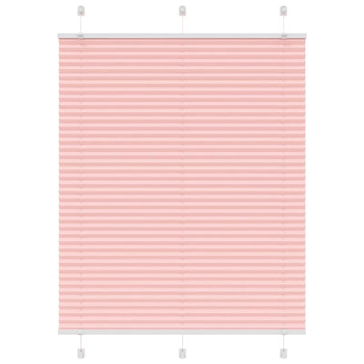 Vidaxl plissé rolgordijn 110x150cm stofbreedte 109,4cm polyester roze