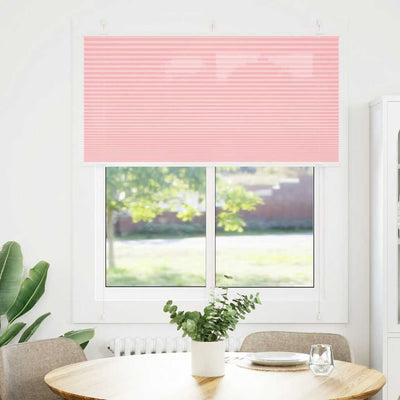 Vidaxl plissé rolgordijn 115x150cm stofbreedte 114,4cm polyester roze