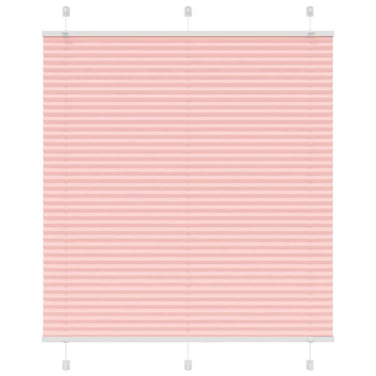 Vidaxl plissé rolgordijn 120x150cm stofbreedte 119,4cm polyester roze
