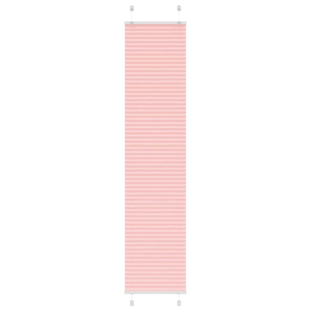 Vidaxl plissé rolgordijn 45x200 cm stofbreedte 44,4 cm polyester roze