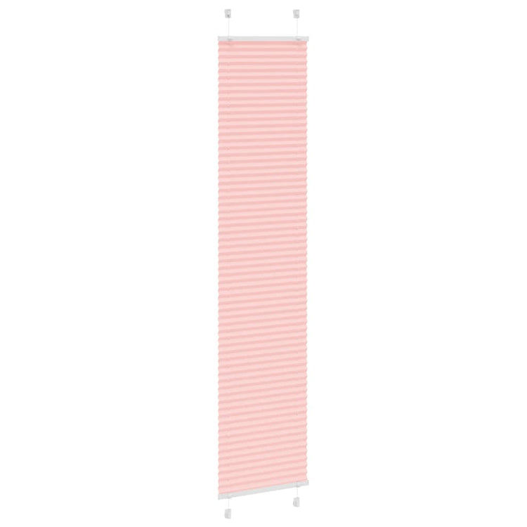 Vidaxl plissé rolgordijn 45x200 cm stofbreedte 44,4 cm polyester roze