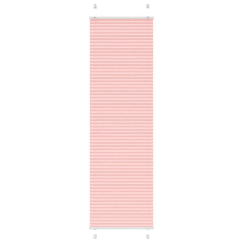 Vidaxl plissé rolgordijn 55x200 cm stofbreedte 54,4 cm polyester roze