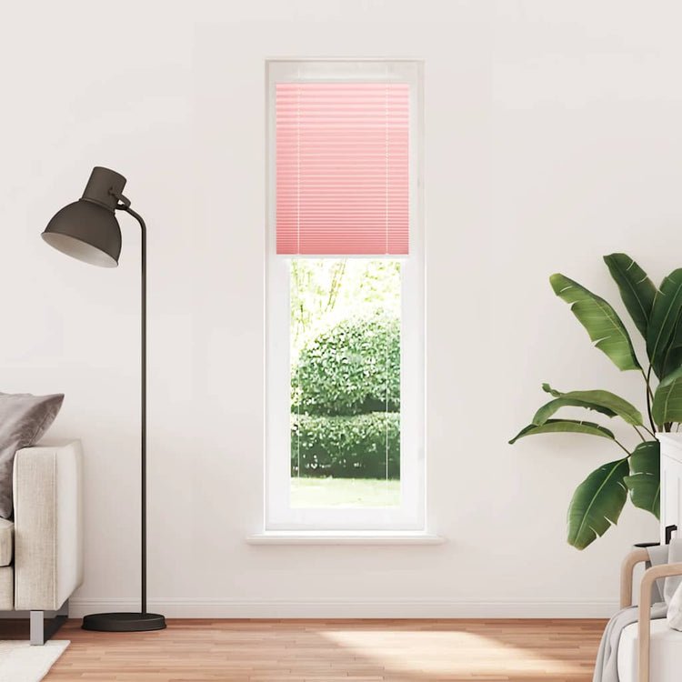 Vidaxl plissé rolgordijn 55x200 cm stofbreedte 54,4 cm polyester roze