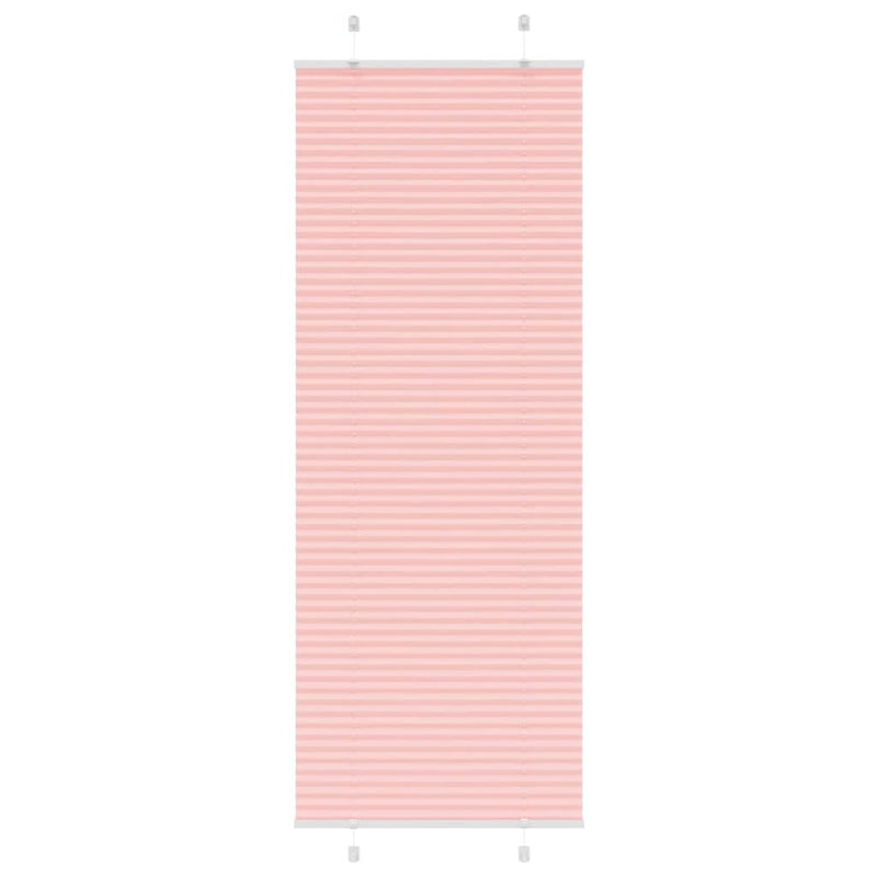 Vidaxl plissé rolgordijn 70x200 cm stofbreedte 69,4 cm polyester roze