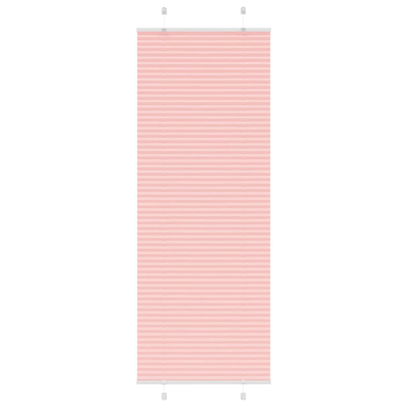 Vidaxl plissé rolgordijn 75x200 cm stofbreedte 74,4 cm polyester roze
