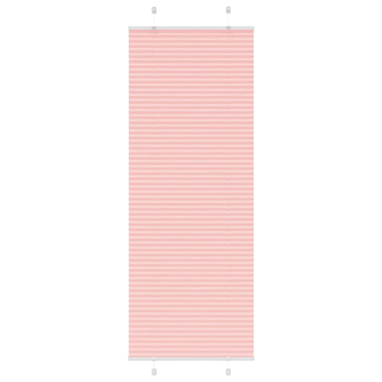Vidaxl plissé rolgordijn 80x200 cm stofbreedte 79,4 cm polyester roze