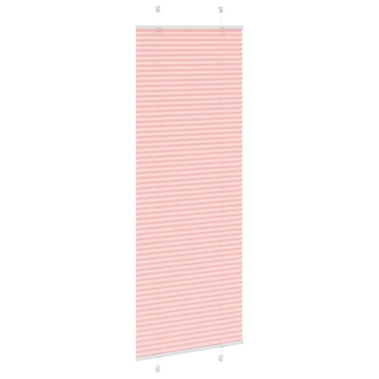 Vidaxl plissé rolgordijn 80x200 cm stofbreedte 79,4 cm polyester roze