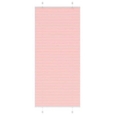 Vidaxl plissé rolgordijn 90x200 cm stofbreedte 89,4 cm polyester roze
