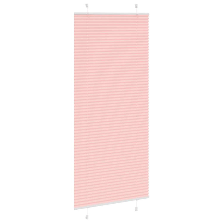 Vidaxl plissé rolgordijn 95x200 cm stofbreedte 94,4 cm polyester roze