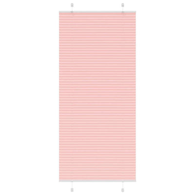 Vidaxl plissé rolgordijn 100x200 cm stofbreedte 99,4cm polyester roze