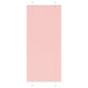 Vidaxl plissé rolgordijn 100x200 cm stofbreedte 99,4cm polyester roze