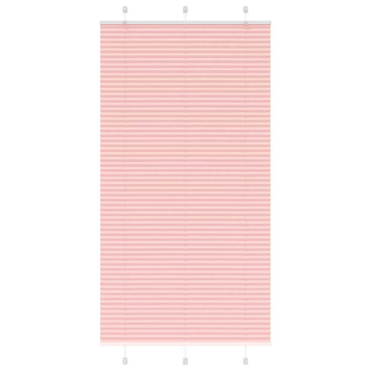 Vidaxl plissé rolgordijn 105x200cm stofbreedte 104,4cm polyester roze
