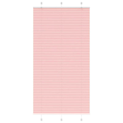 Vidaxl plissé rolgordijn 110x200cm stofbreedte 109,4cm polyester roze