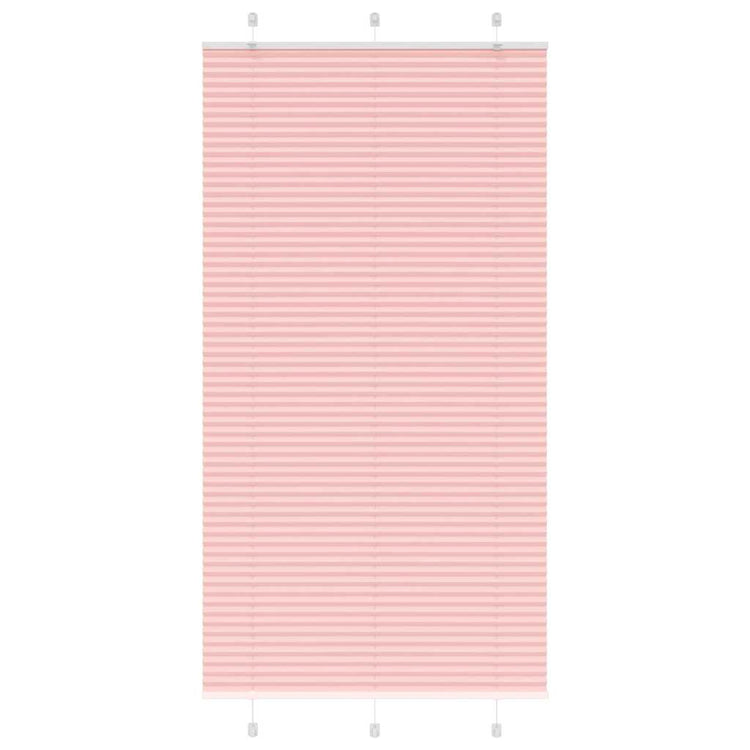 Vidaxl plissé rolgordijn 110x200cm stofbreedte 109,4cm polyester roze