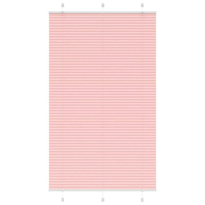 Vidaxl plissé rolgordijn 115x200cm stofbreedte 114,4cm polyester roze