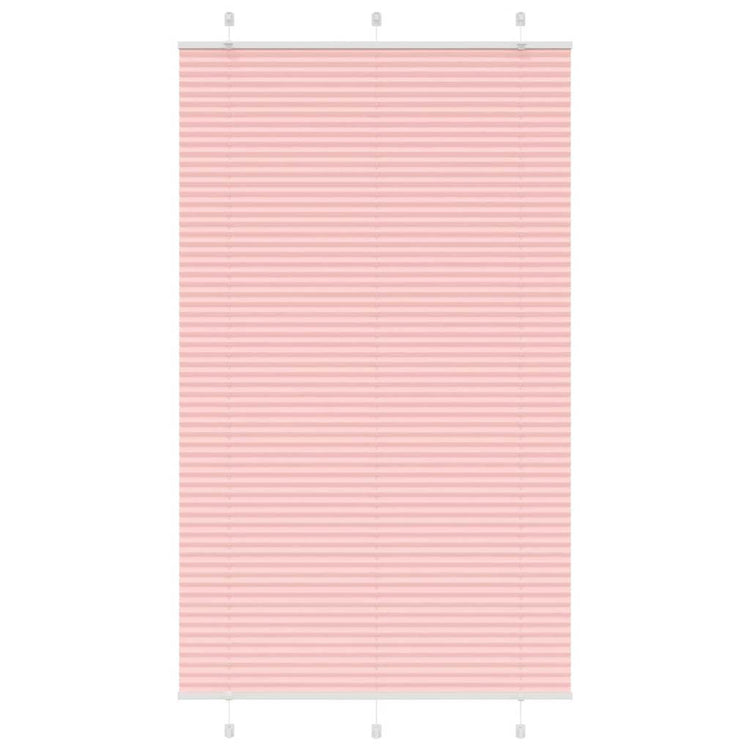 Vidaxl plissé rolgordijn 115x200cm stofbreedte 114,4cm polyester roze