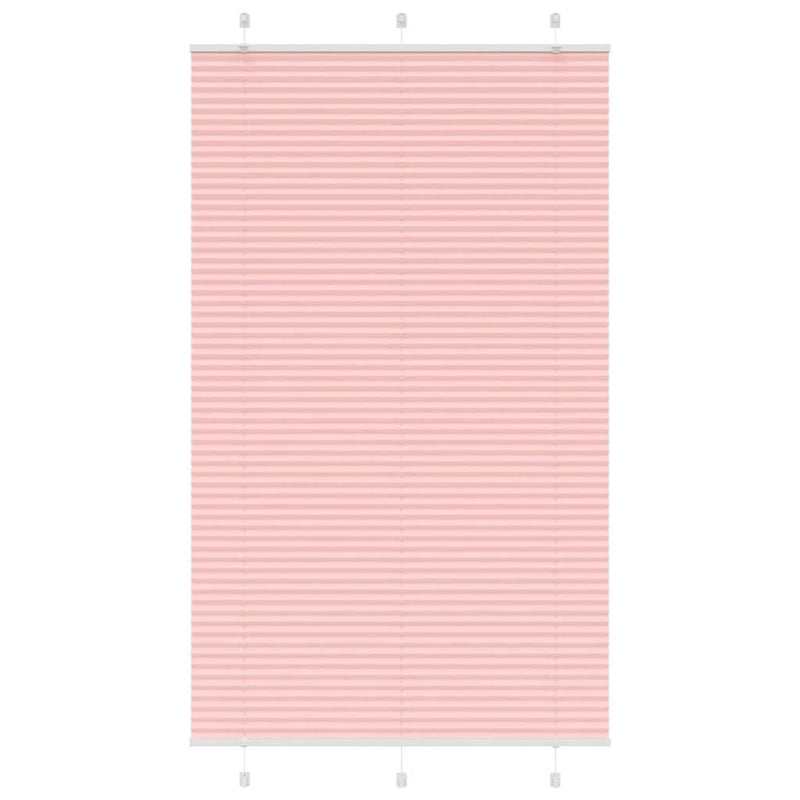Vidaxl plissé rolgordijn 115x200cm stofbreedte 114,4cm polyester roze
