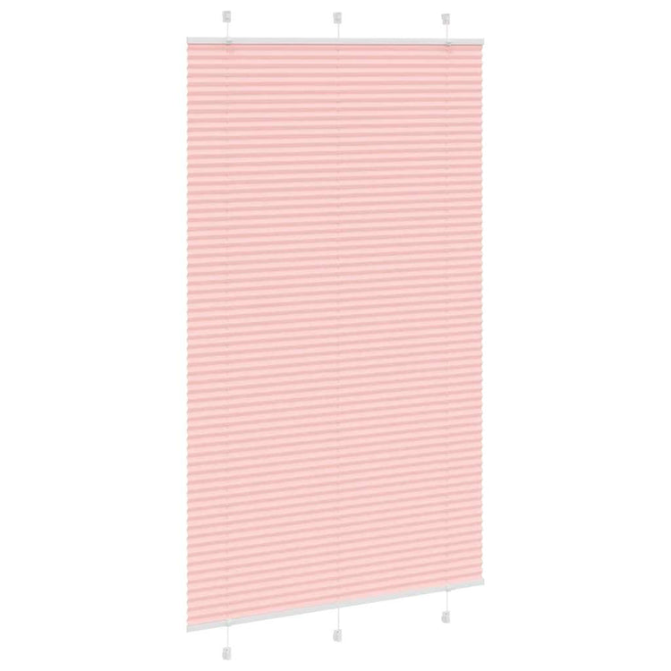 Vidaxl plissé rolgordijn 115x200cm stofbreedte 114,4cm polyester roze