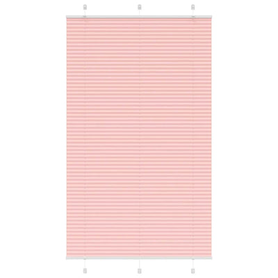 Vidaxl plissé rolgordijn 120x200cm stofbreedte 119,4cm polyester roze