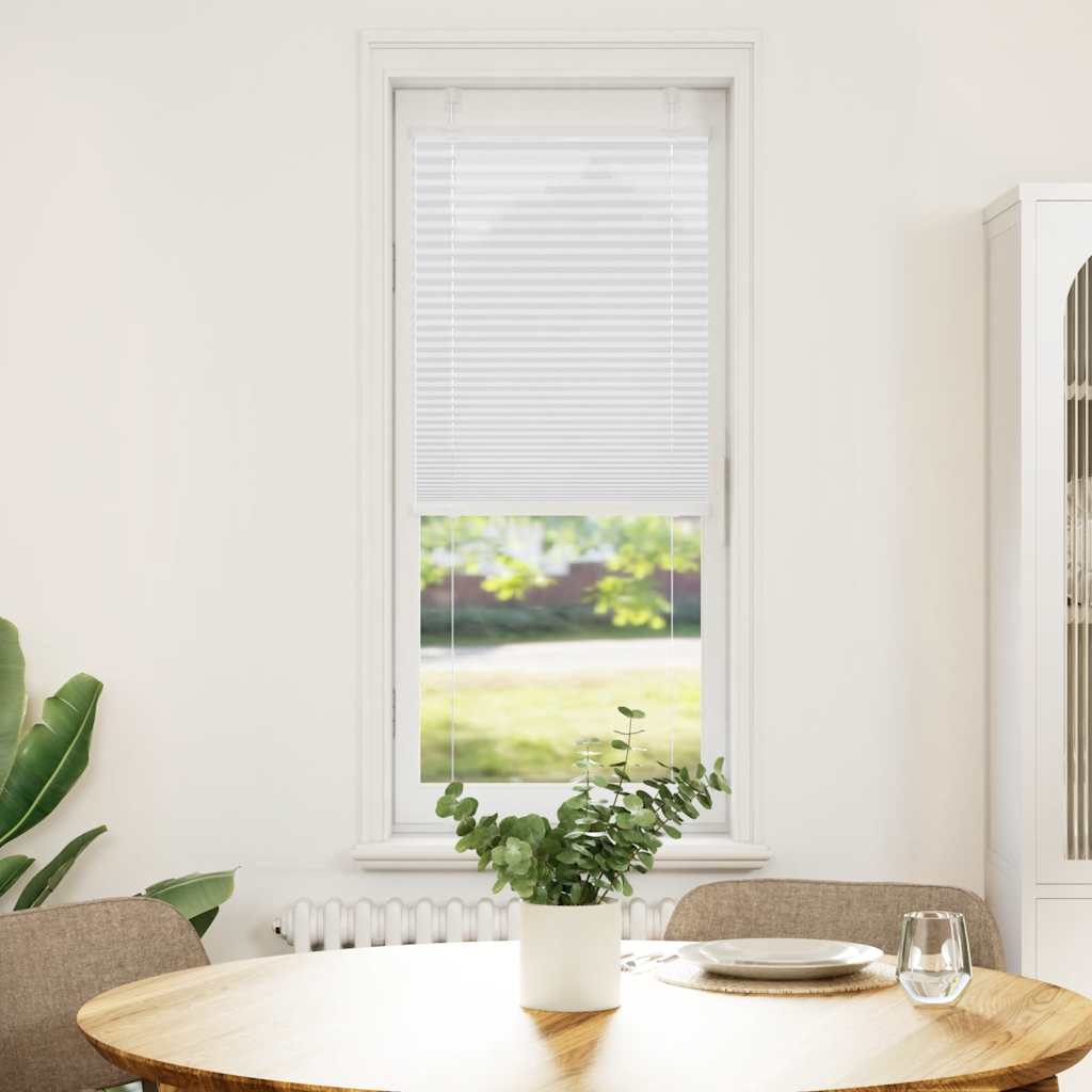 Vidaxl plissé rolgordijn 40x100 cm stofbreedte 39,4 cm polyester wit