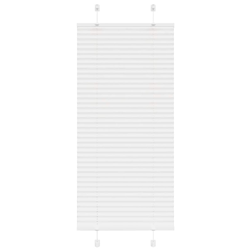 Vidaxl plissé rolgordijn 55x100 cm stofbreedte 54,4 cm polyester wit