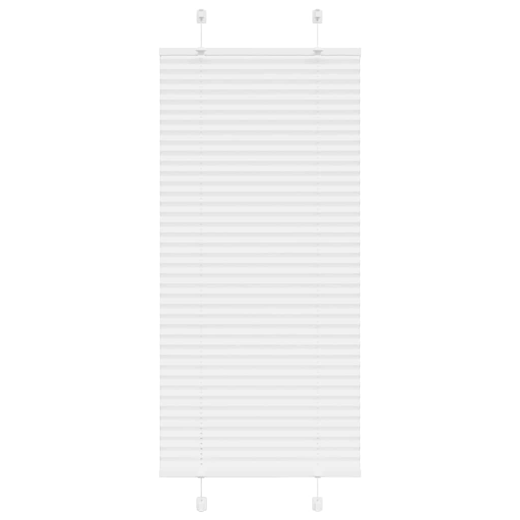 Vidaxl plissé rolgordijn 60x100 cm stofbreedte 59,4 cm polyester wit