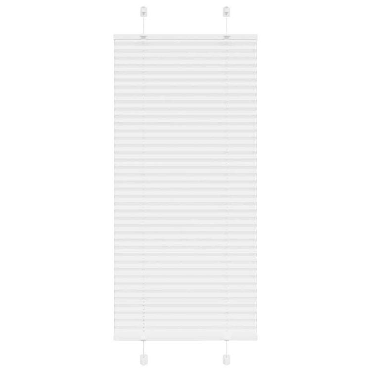 Vidaxl plissé rolgordijn 60x100 cm stofbreedte 59,4 cm polyester wit