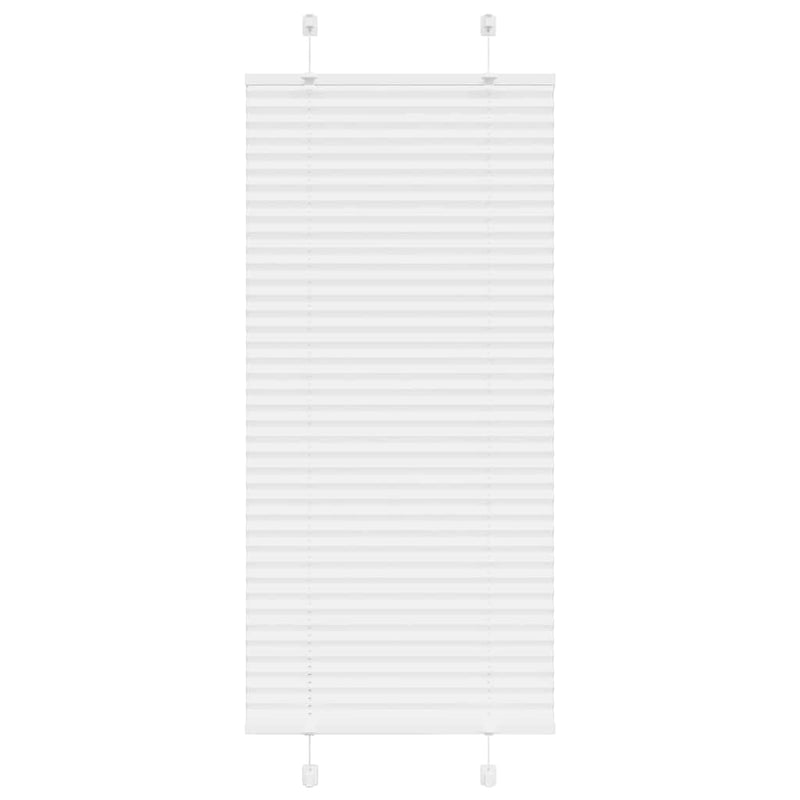 Vidaxl plissé rolgordijn 60x100 cm stofbreedte 59,4 cm polyester wit