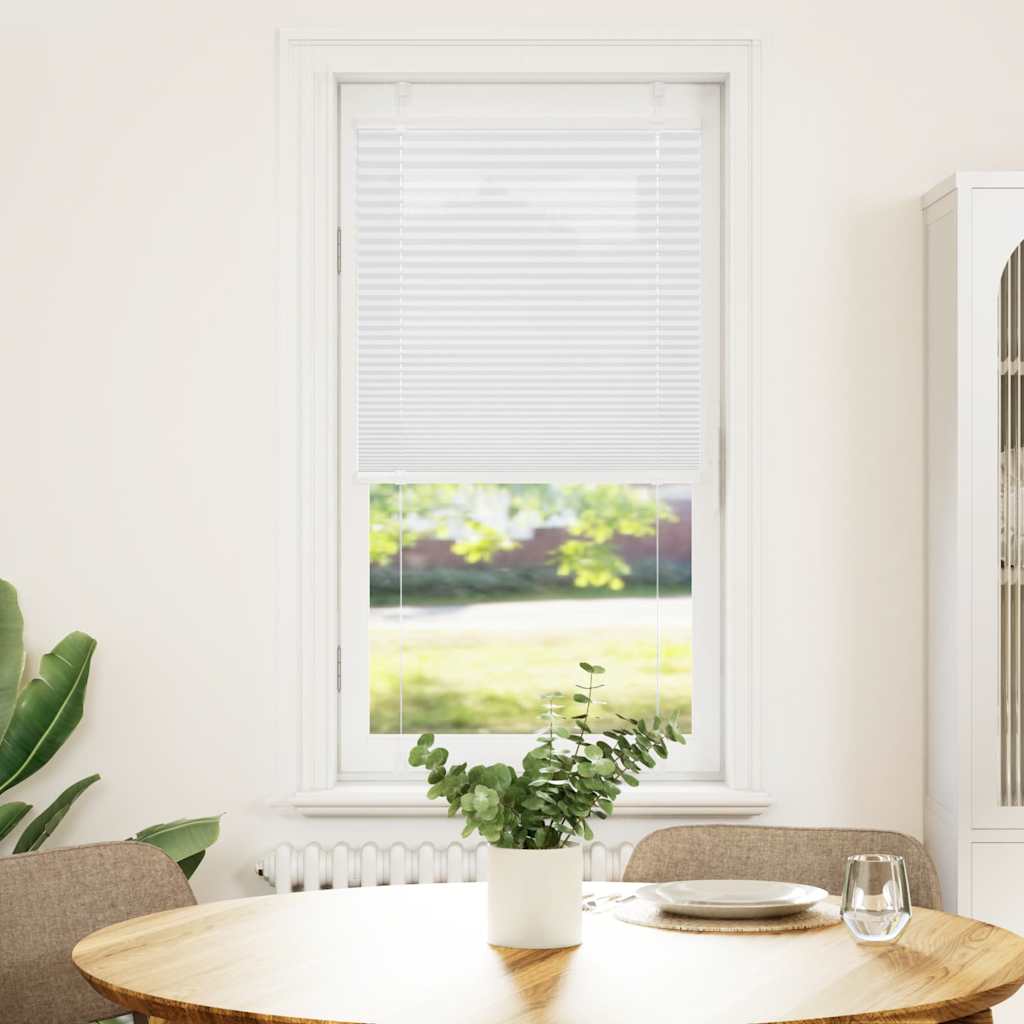 Vidaxl plissé rolgordijn 60x100 cm stofbreedte 59,4 cm polyester wit