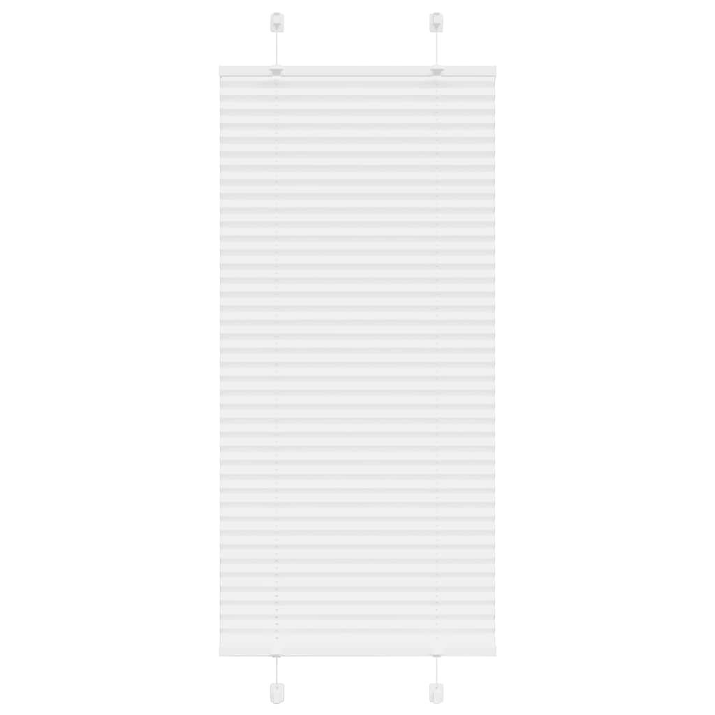 Vidaxl plissé rolgordijn 65x100 cm stofbreedte 64,4 cm polyester wit