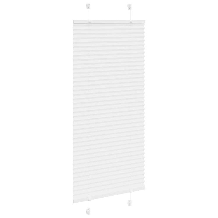 Vidaxl plissé rolgordijn 65x100 cm stofbreedte 64,4 cm polyester wit