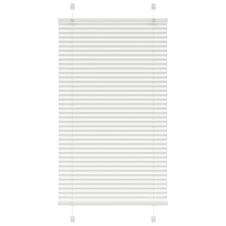 Vidaxl plissé rolgordijn 70x100 cm stofbreedte 69,4 cm polyester wit