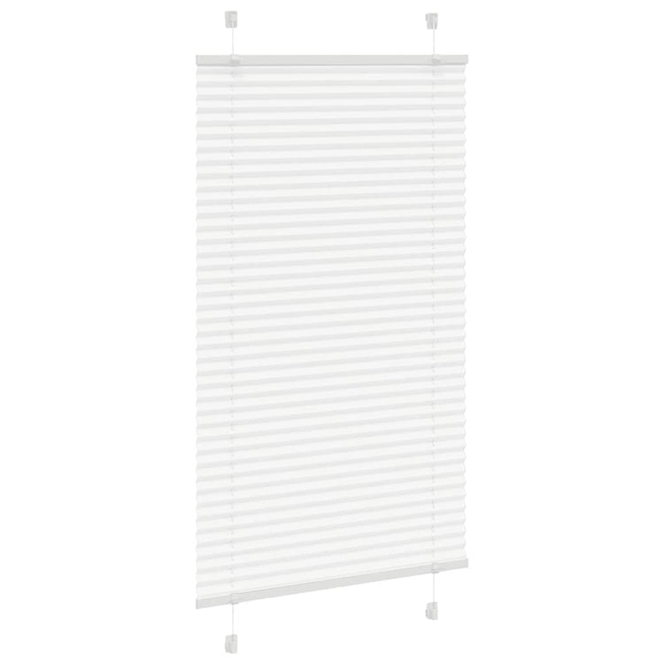 Vidaxl plissé rolgordijn 70x100 cm stofbreedte 69,4 cm polyester wit