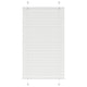 Vidaxl plissé rolgordijn 75x100 cm stofbreedte 74,4 cm polyester wit